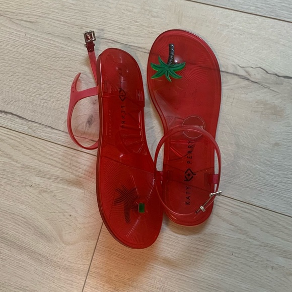 Katy Perry collection palm tree sandals size 8 - Picture 3 of 6